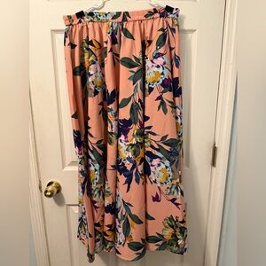 Floral Pink Maxi Skirt